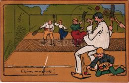 T2/T3 1907 Tenisz Meccs / Tennis Match, Sport (EK) - Ohne Zuordnung