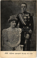 * T2/T3 1908 XIII. Alfonz Spanyol Király és Neje / Alfonso XIII, King Of Spain And Victoria Eugenie Of Battenberg, Queen - Sin Clasificación