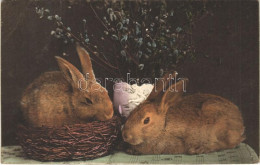 T3 1914 Easter Greeting Card With Rabbits. H.H.i.W. Serie 1143. (EB) - Zonder Classificatie