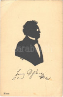 ** T3 Franz Schubert. F. A. Ackermann's Kunstverlag Serie 661: 12 Komponisten-Silhouetten S: W. Bithorn (EB) - Ohne Zuordnung