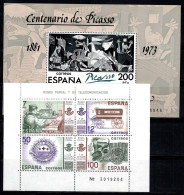 Espagne 1981 Mi. Bl.23 II,24 Bloc Feuillet 100% Neuf ** Picasso, Museo Delle Poste.. - Blocs & Feuillets