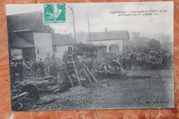 COURVILLE (28) - CATASTROPHE DU CHEMIN DE FER DE L'OUEST-ETAT,LE 14 FEVRIRIER 1911 - Courville