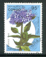 CONGO- Y&T N°983- Oblitéré (fleurs) - Usati