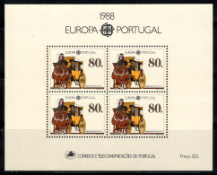 Portugal 1988 Mi. Bl.57 Bloc Feuillet 100% Neuf ** Diligence Postale,80 (E)... - Blocs-feuillets