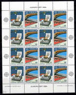Grèce 1988 Mi. 1685-86 A Mini Feuille 100% Neuf ** Transports Et Télécommunications - Blocks & Sheetlets