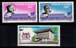 Dahomey 1971-72 Mi. 462,478-79 Neuf ** 100% Poste Aérienne Bâtiment Du Bureau De Poste, Politiciens... - Altri - Africa