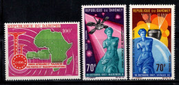 Dahomey 1967-68 Mi. 328,335-36 Neuf ** 100% Poste Aérienne Télécommunications,Planète Vénus - Altri - Africa