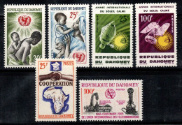 Dahomey 1964-65 Mi. 241-45,251 Neuf ** 100% UNICEF,Il Sole,Coopération - Autres - Afrique