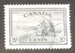 CANADA YT 222 OBLITÉRÉ "FAUCHEUSE-LIEUSE" ANNÉE 1946 - Gebraucht