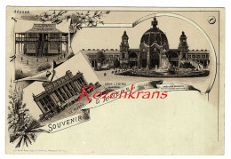 Vroege Postkaart Wereldtentoonstelling Antwerpen Anvers Exposition Universelle 1894 Pavillon Dome Central Le Musee - Antwerpen