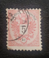 Austria 5 Kr Used Stamp 1883 - Oblitérés