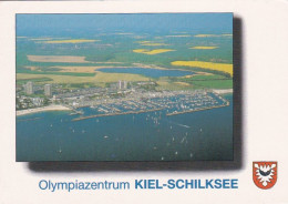 Allemagne -- KIEL --Vue Aérienne  Olympiazentrum  KIEL-SCHILKSEE (jeux Olympiques)....blason.....cachet  1991 - Kiel