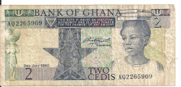 GHANA 2 CEDIS 1980 VF P 18 B - Ghana