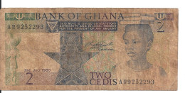GHANA 2 CEDIS 1980 VG+ P 18 B - Ghana