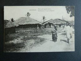 F33 - Zanzibar - Habitations Et Types Indigènes - Huts And Typical Natives - Tanzanie