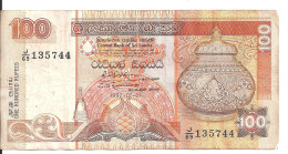 SRI LANKA 100 RUPEES 1992 VF P 105 C - Sri Lanka