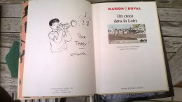 Marion Duval 4 Un Croco Dans La Loire RE DEDICACE BE Bayard 09/1996 Pommaux (BI3) - Dédicaces