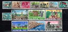 KENYA / Oblitérés / Used / 1963 - Série Courante / Indépendance (série Complète) - Kenya (1963-...)