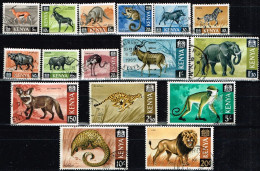 KENYA / Oblitérés / Used / 1966/69 - Série Courante / Animaux (série Complète) - Kenia (1963-...)