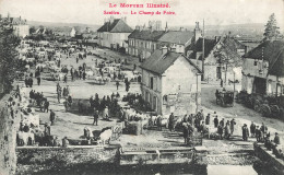 Saulieu * Le Champ De Foire , Marché Aux Bestiaux * Au Dos Société Des Vétérans 1870/71 1381ème Section TOMBOLA - Saulieu