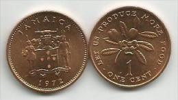 Jamaica 1 Cent 1972. FAO High Grade - Jamaique