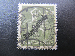 DR Dienst Nr. 76, 1923, Schlangförmigen Aufdruck, Gestempelt, BPP Geprüft - Servizio