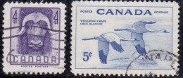 Canada U  279/280 (o) Usado. 1955 - Usati