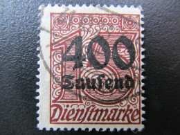 DR Dienst Nr. 94, 1923, Gestempelt, BPP Geprüft - Officials