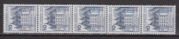 Berlin  532 II,R , 5er-Streifen , Xx  (U 7674) - Rolstempels