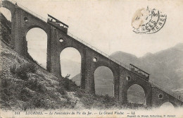 CPA LOURDES - LE FUNICULAIRE DU PIC DE FER - LE GRAND VIADUC - Lourdes