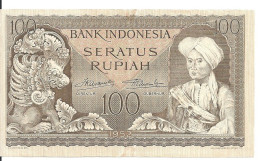 INDONESIE 100 RUPIAH 1952 VF+ P 46 - Indonesien