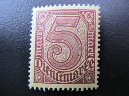 DR Dienst Nr. 33b, 1920, Farbe, Postfrisch, BPP Geprüft - Officials