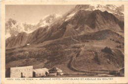 CPA COL DE VOZA -AIGUILLE VERTE MONT BLANC ET AIGUILLE DU GOUTER - Autres & Non Classés