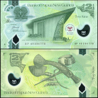 PAPUA NEW GUINEA 2 KINA - ND (2013) - Polymer Unc - P.45a Banknote - Papua New Guinea