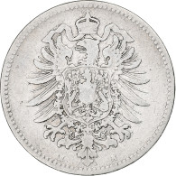 Empire Allemand, Wilhelm I, Mark, 1876, Darmstadt, Argent, TB, KM:7 - 1 Mark