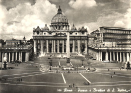 ROME, ST. PETER'S BASILICA, ARCHITECTURE, MONUMENT, FOUNTAIN, BUS, ITALY, POSTCARD - San Pietro