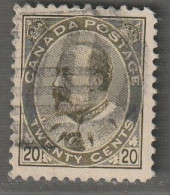 CANADA - N°83 Obl (1903-09)  Edouard VII : 20c Olive - Usati