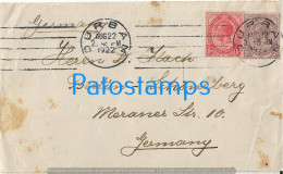 223959 SOUTH AFRICA DURBAN COVER CANCEL YEAR 1922 CIRCULATED TO GERMANY NO POSTAL POSTCARD - Autres - Afrique