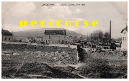 54  Dieulouard  La Gare ,l'Usine Avril 1919 - Dieulouard