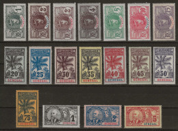 SÉNÉGAL Série PALMIERS Complète N°30* à 46* Belle Qualité Et Fraicheur TTB Cote YVERT : 390 € - Unused Stamps