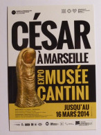 SCULPTURE - CESAR à Marseille / Pouce - Carte Publicitaire Expo Musée Cantini - Sculture