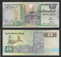 SE)2001 EGYPT, 10 POUND BANKNOTE OF THE CENTRAL BANK OF EGYPT, WITH REVERSE, VF - Used Stamps