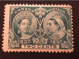 Sc 52 SG 124 Jubilee Issue Of 1897 2 Cent Blue MNH** CV £26 - Nuovi