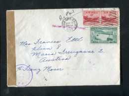 "USA" 1952, Brief Mit "ZENSUR" (Oesterreichische Zensurstelle) Ex YUBA CITY Nach Wien (70024) - Storia Postale