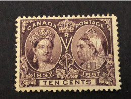 Sc 57 SG 131 Jubilee Issue Of 1897 10 Cent Violet MNH** But With A Thin / Aminci CV £90 - Neufs