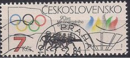 TCHECOSLOVAQUIE - 90e Anniversaire Du Comité Olympique International - Gebruikt