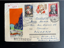 RUSSIA USSR 1962 REGISTERED LETTER MOSCOW TO PLOVDIV BULGARIA 28-05-1962 SOVJET UNIE CCCP SOVIET UNION - Cartas & Documentos