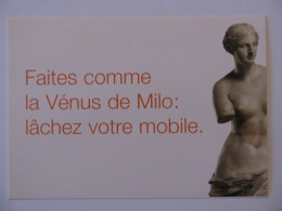 VENUS DE MILO - Sculpture / Statue - Carte Publicitaire Orange Mobile - Téléphone Portable - Sculture