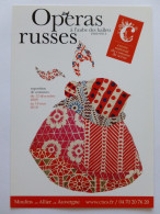 MODE / COSTUMES - OPERAS RUSSES - A L'aube Des Ballets - Centre Du Costume De Scène - Carte Publicitaire - Mode