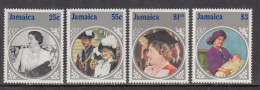 1985 Jamaica Queen Mother Royalty Complete Set Of 4  MNH - Jamaica (1962-...)
